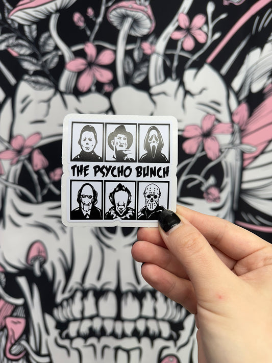 3 inch The Psycho Bunch vinyl sticker