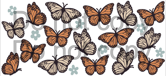 16oz VINYL Libbey wraps (Retro Butterfly)