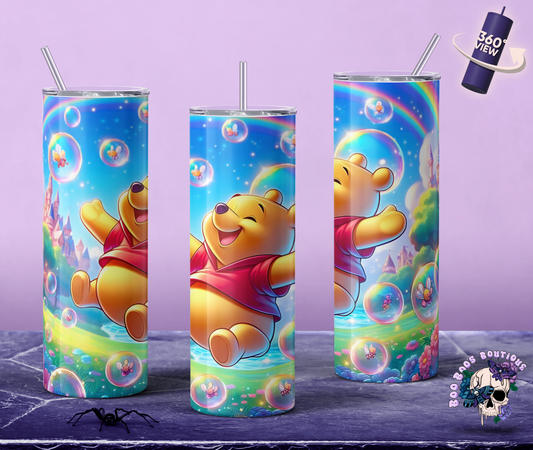 Yellow bear in the sky with bubbles Tumblr MTO