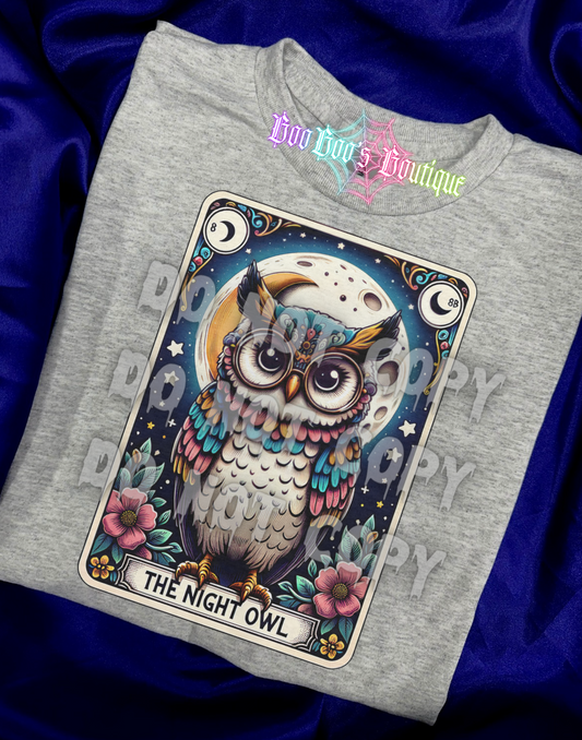 The Night Owl Sublimation Unisex Tshirt (7 business days)