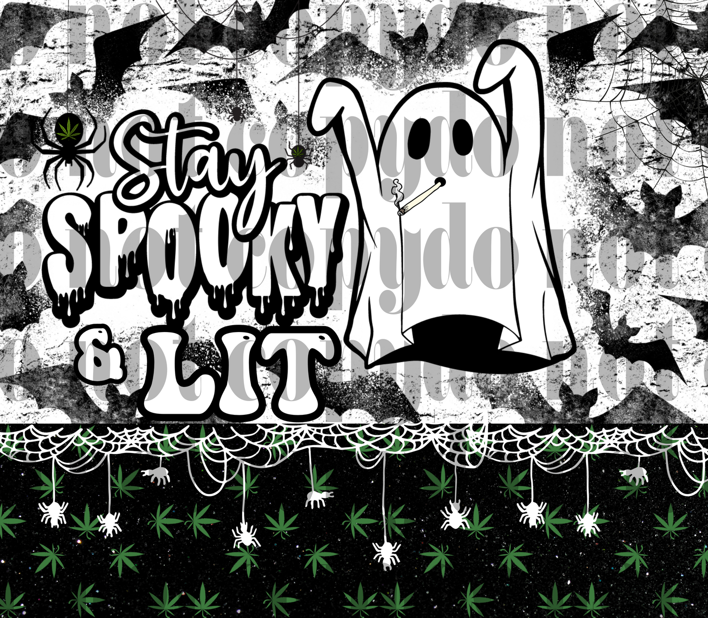 Stay spooky & lit 20oz VINYL tumblr Transfer